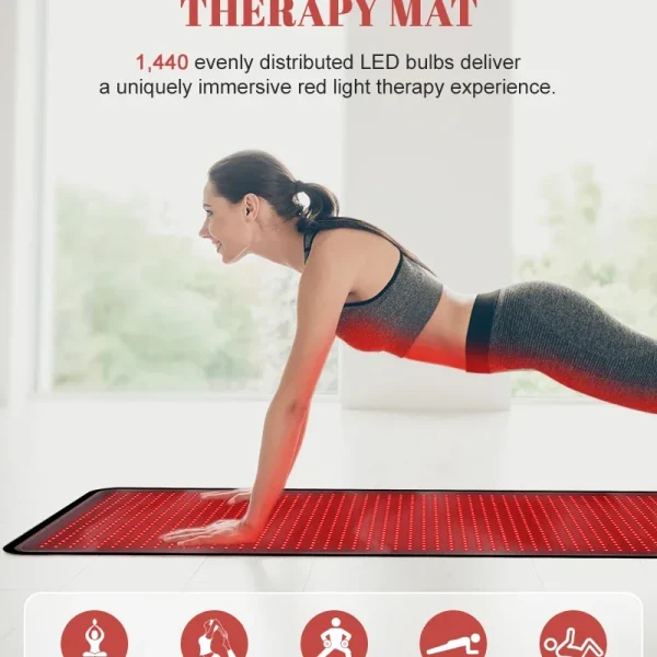 1440 LEDs Red Infrared Light Therapy Mat
