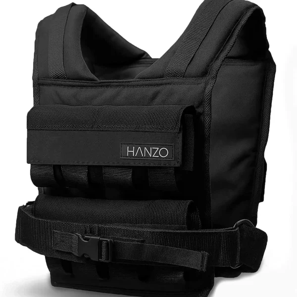 Adjustable Weighted Vest for Men & Women, 25 - 65lbs. With Removable Iron Weights,